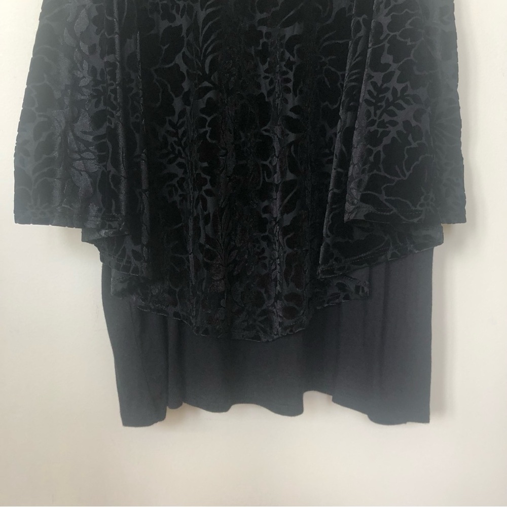 Torrid Velvet Burnout Style Floral Print Tiered Flowy Tank Top Size 2X - Picture 5 of 8